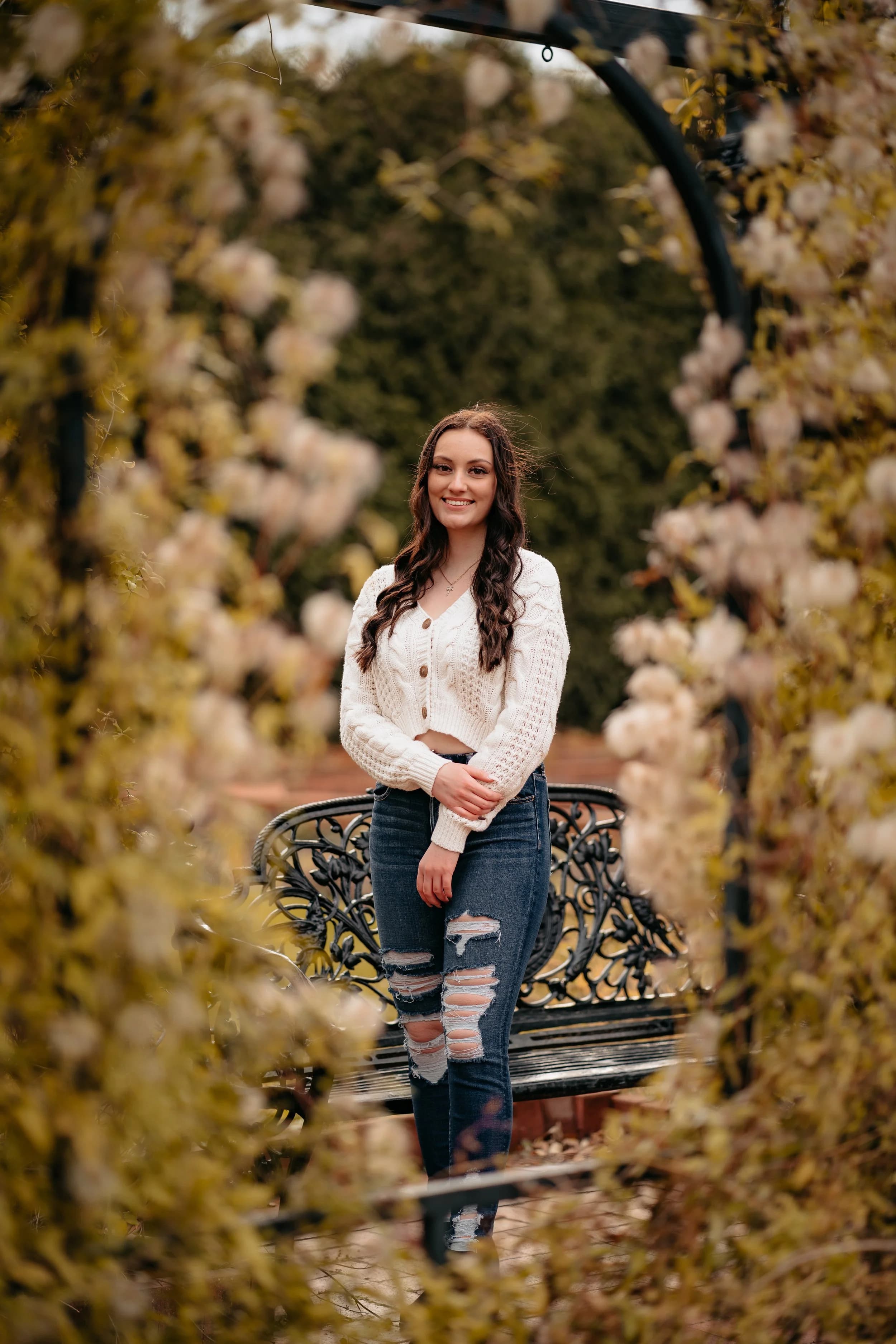 Candid moment during bridal portraits